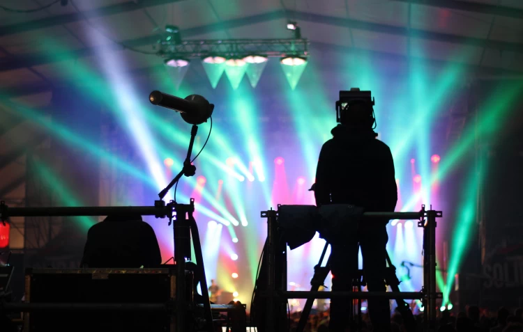 Lights Engineer Watching Stage