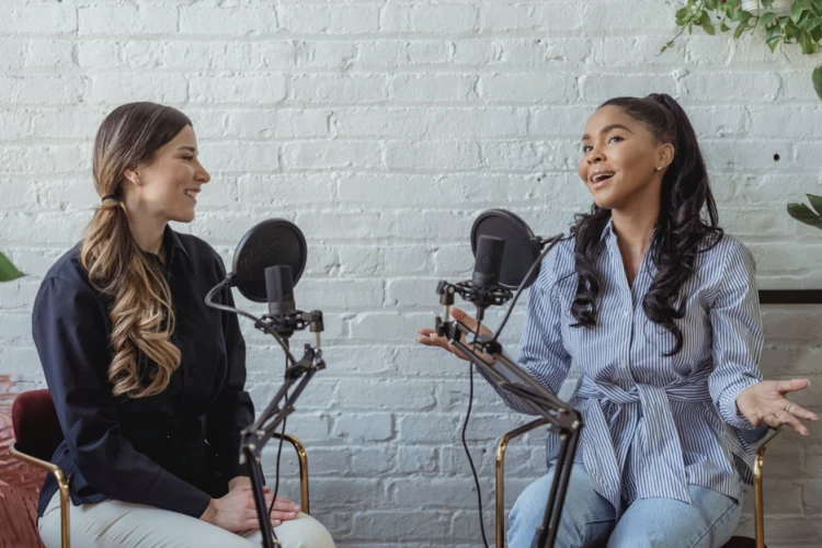 Musicians Hosting A Podcast Session